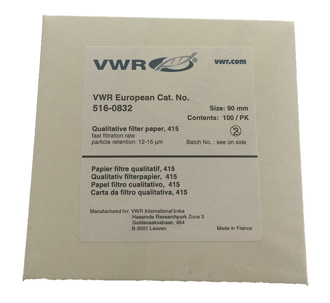 l13500308_filterpapier_qualitativ RUNDFILTERPAPIER qualitativ Sorte 415 ø 90 mm 1 VE = 100 Stück