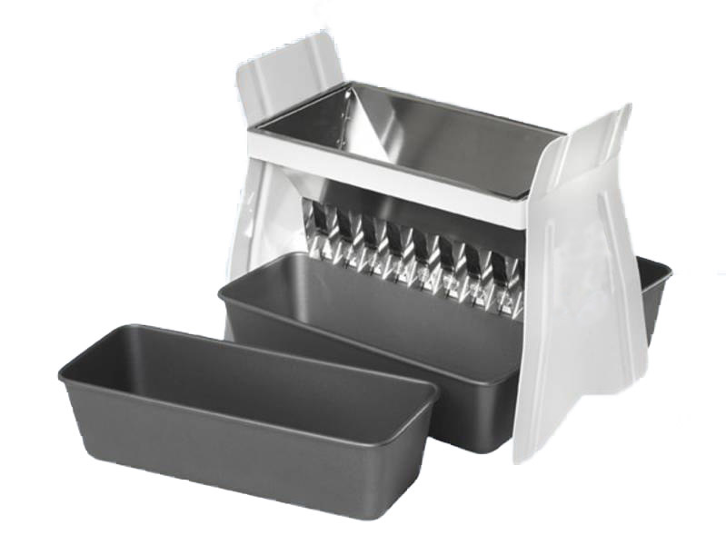 l01004500_riffelprobenteiler_12-5mm RIFFELPROBENTEILER 12,5 mm - mit 3 Auffangschalen à 1,75 L